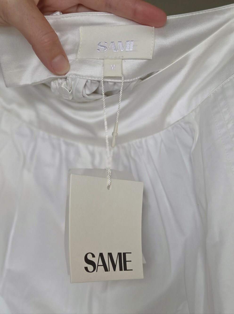 SAME Los Angeles White Poplin Maxi Skirt NWT - Picture 6 of 6